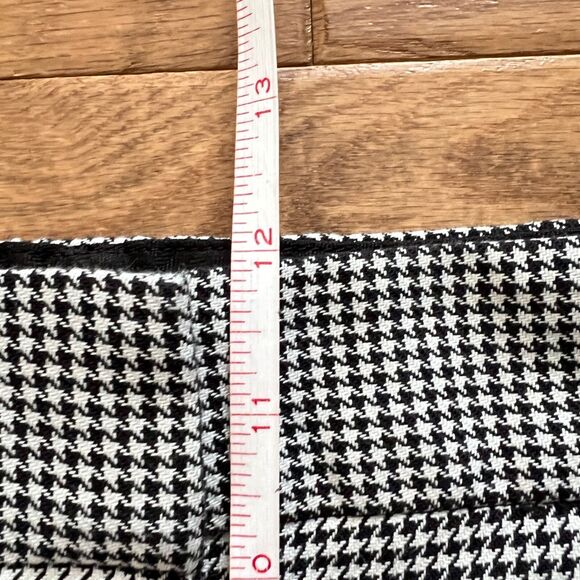 Talbots Hampshire Ankle Pants Size 16P Petite Houndstooth Black/White - Picture 8 of 9